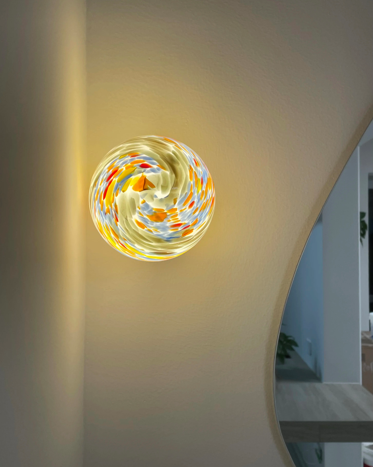 Kaleido Bloom Glass Wall Light