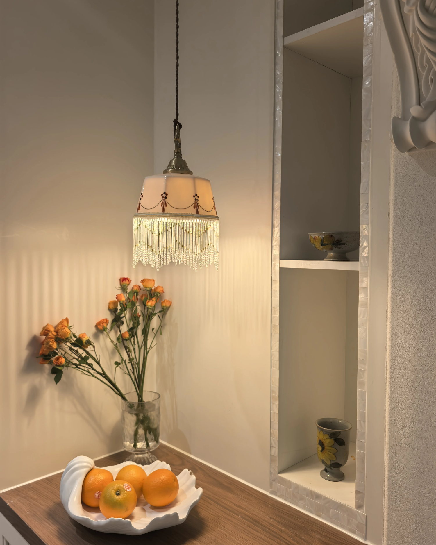 Lacefall Ceramic Pendant Light