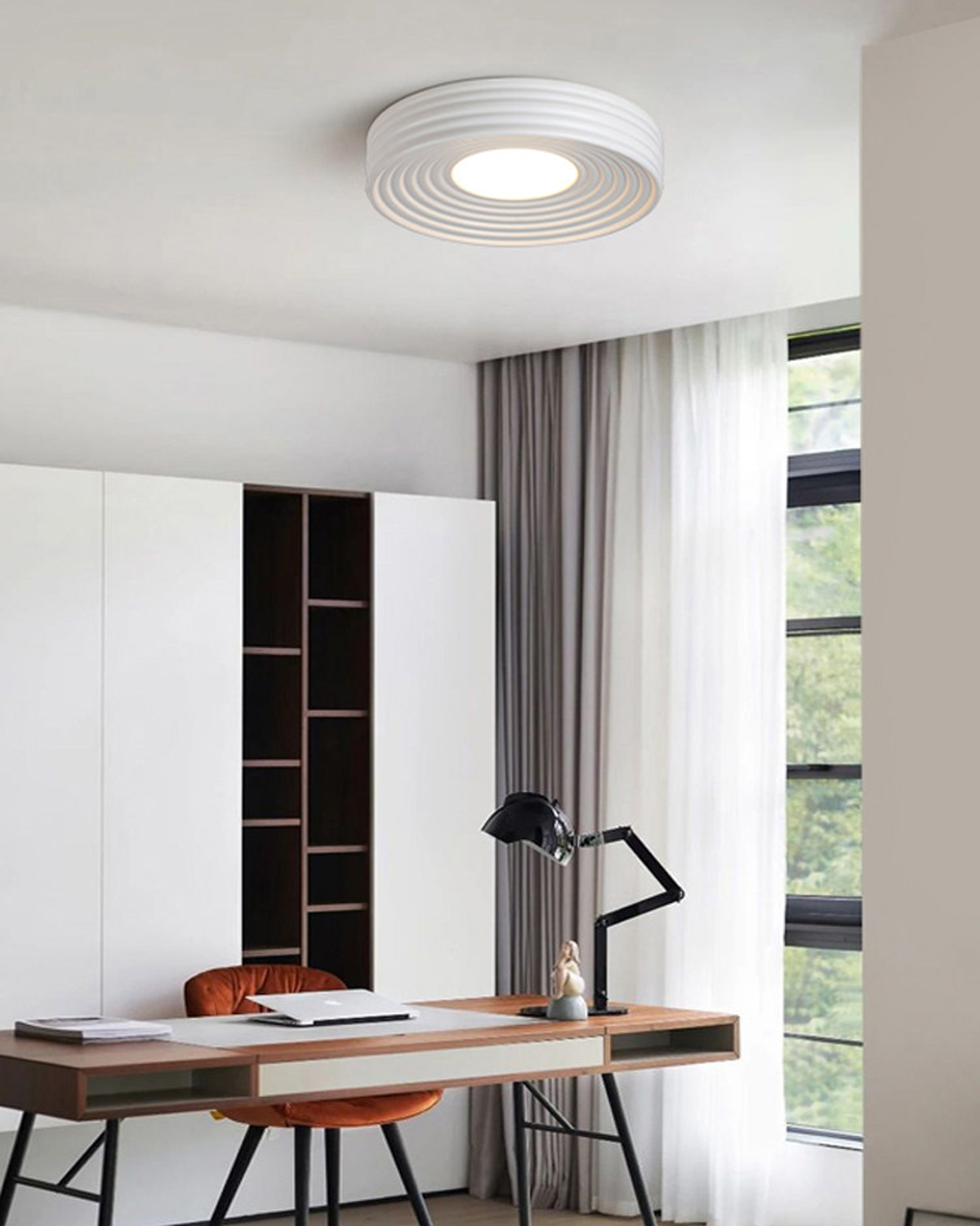 Layered Halo Ceiling Light