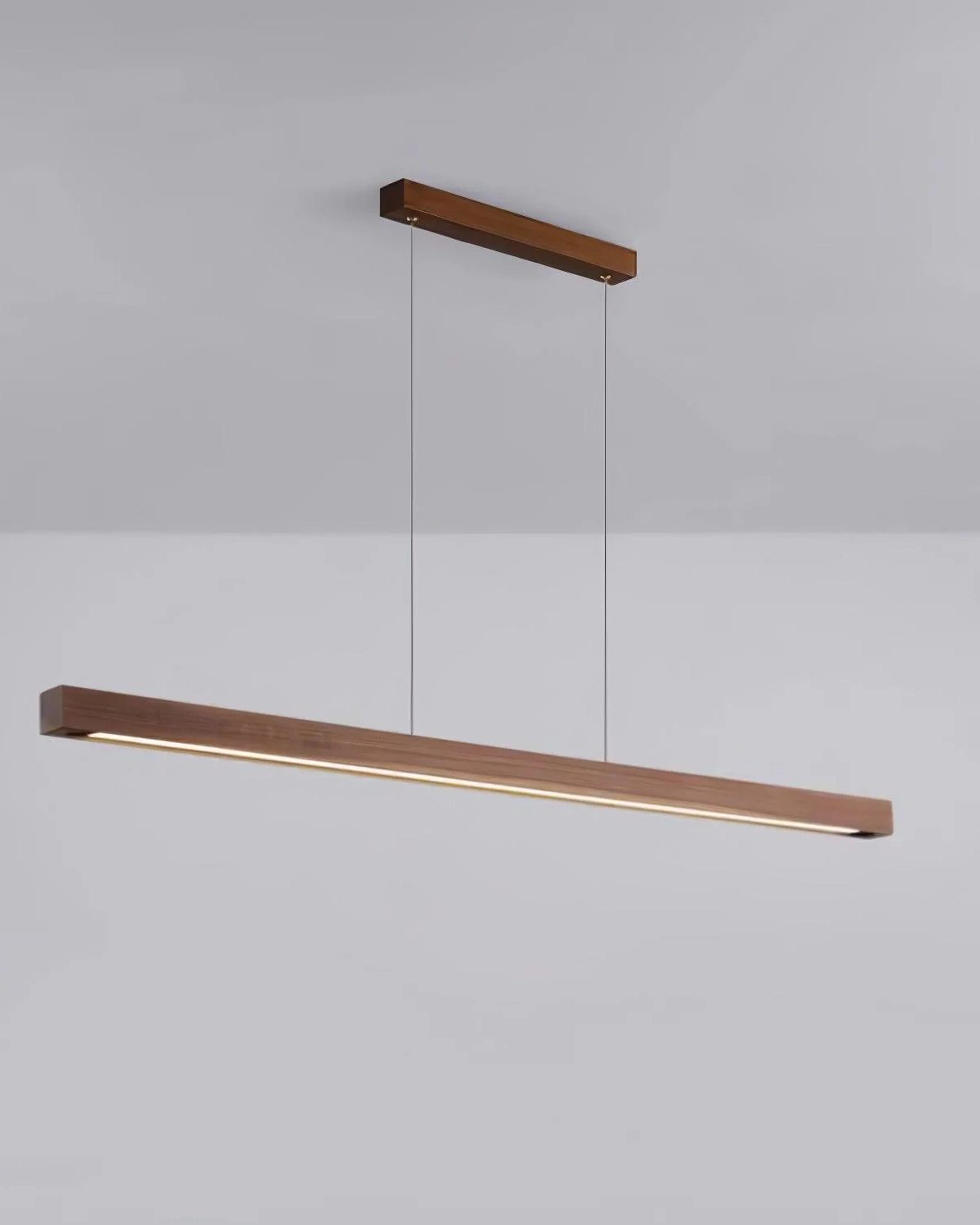 Linear Wooden Pendant Light