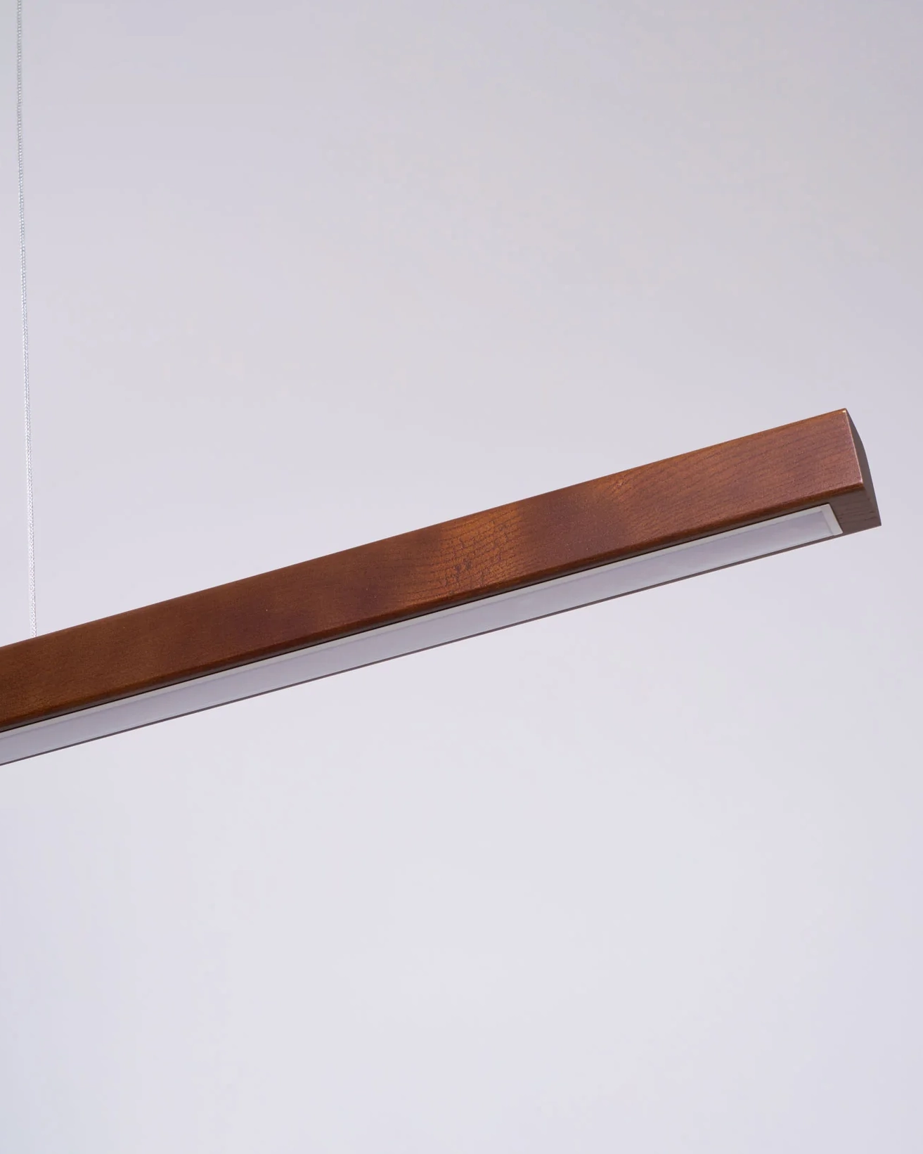 Linear Wooden Pendant Light