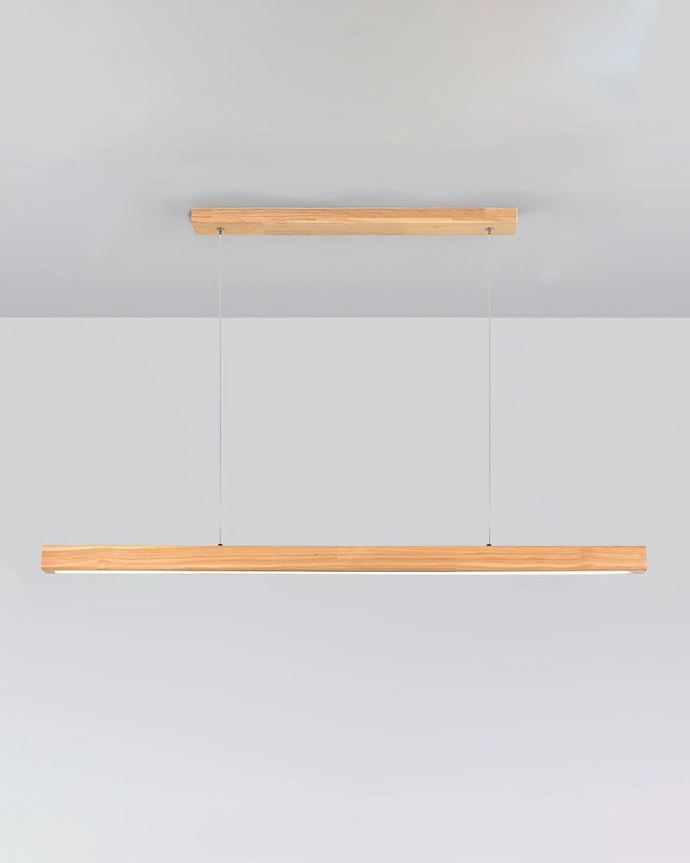 Linear Wooden Pendant Light