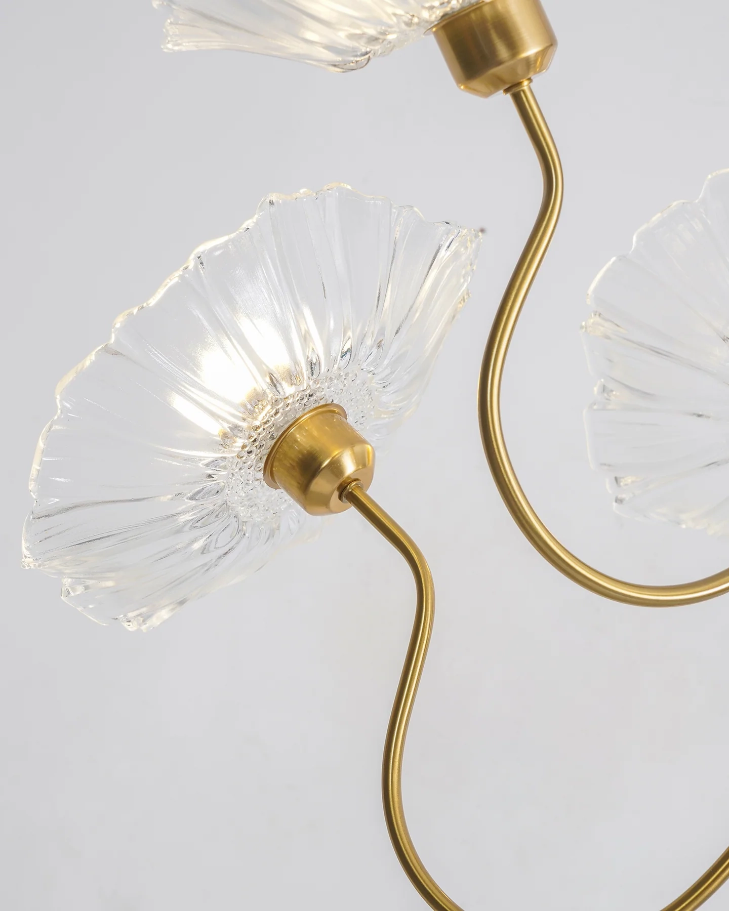 Lotus Leaf Glass Chandelier