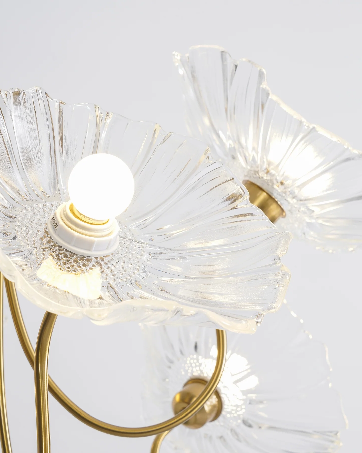 Lotus Leaf Glass Chandelier