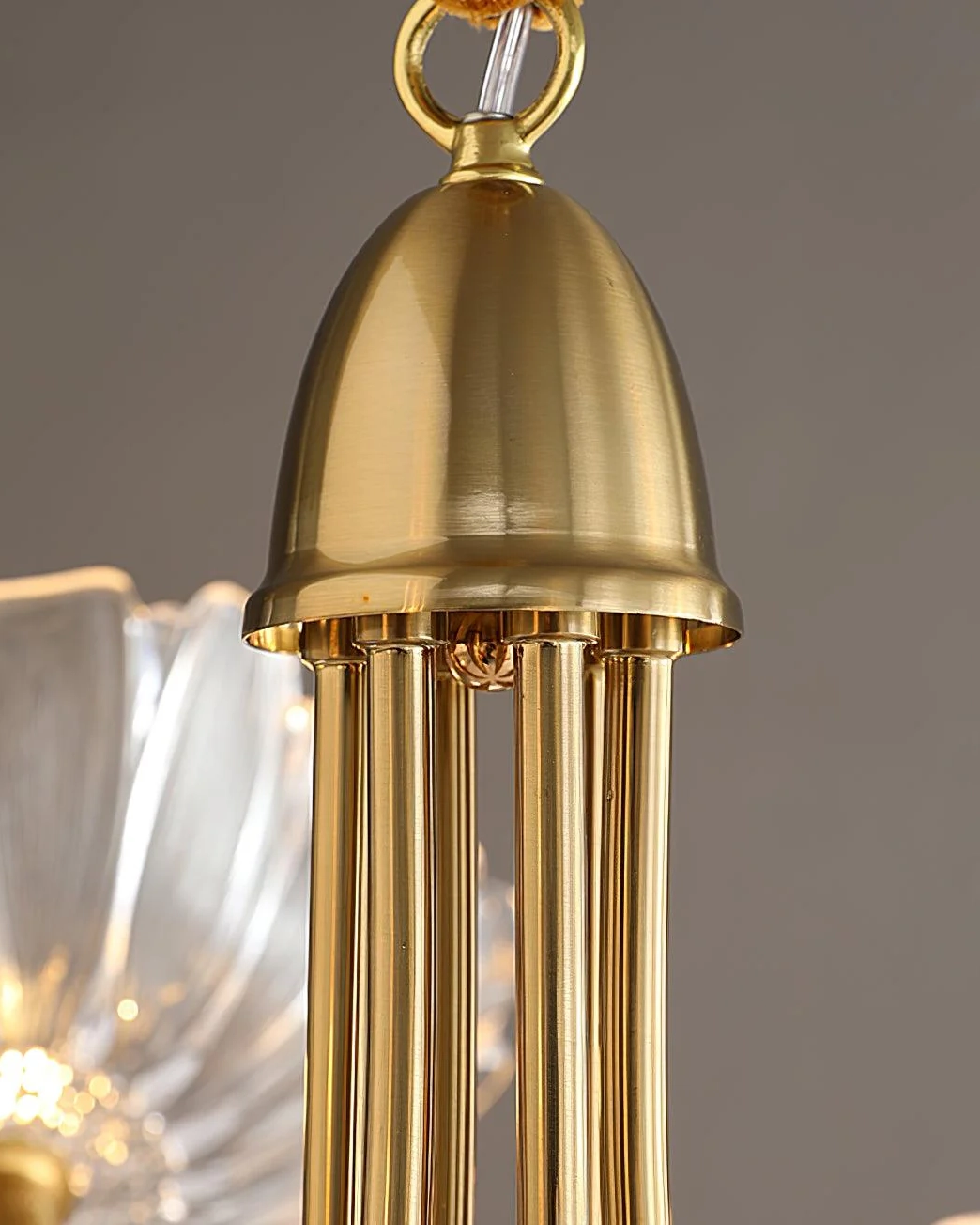 Lotus Leaf Glass Chandelier