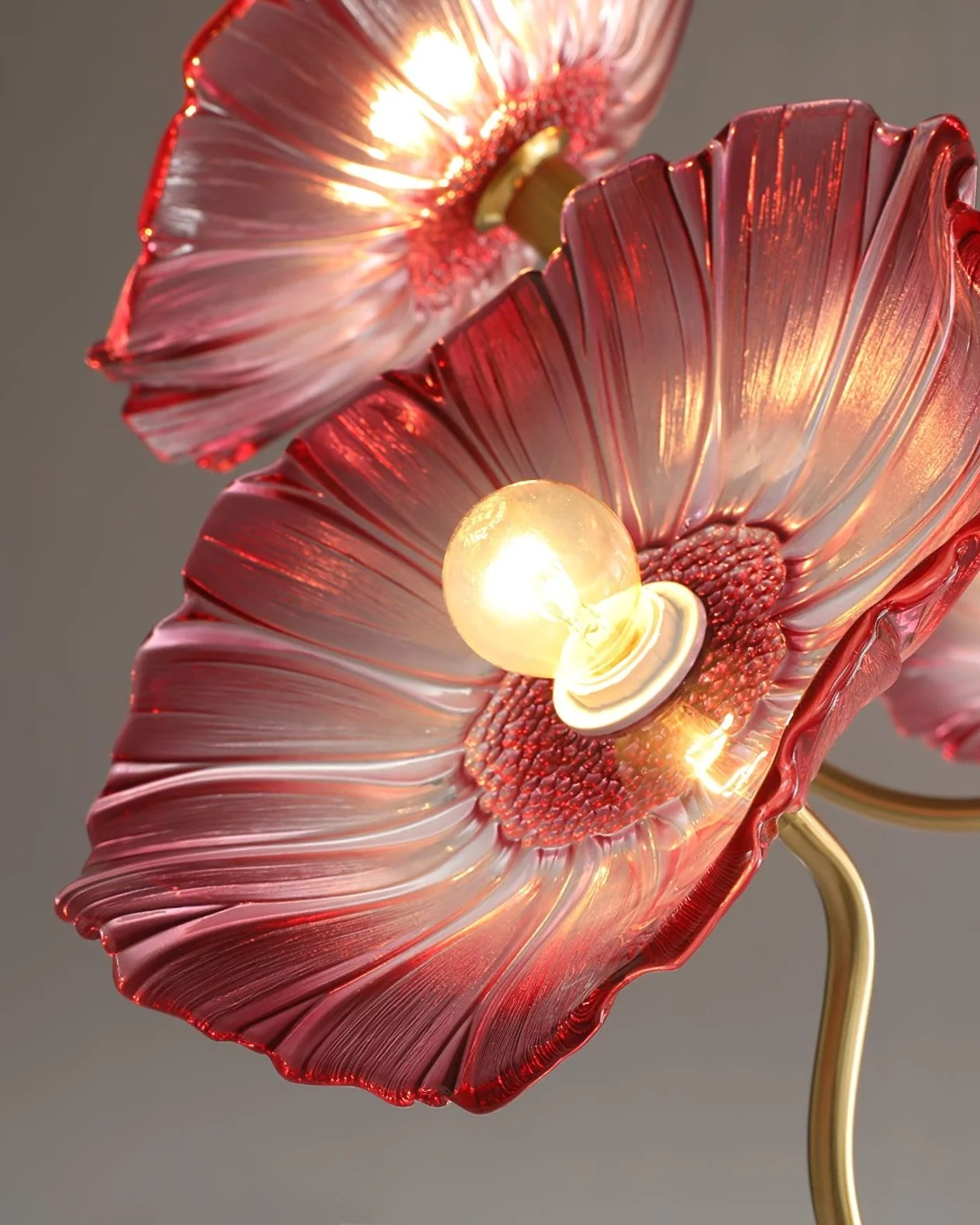 Lotus Leaf Glass Chandelier