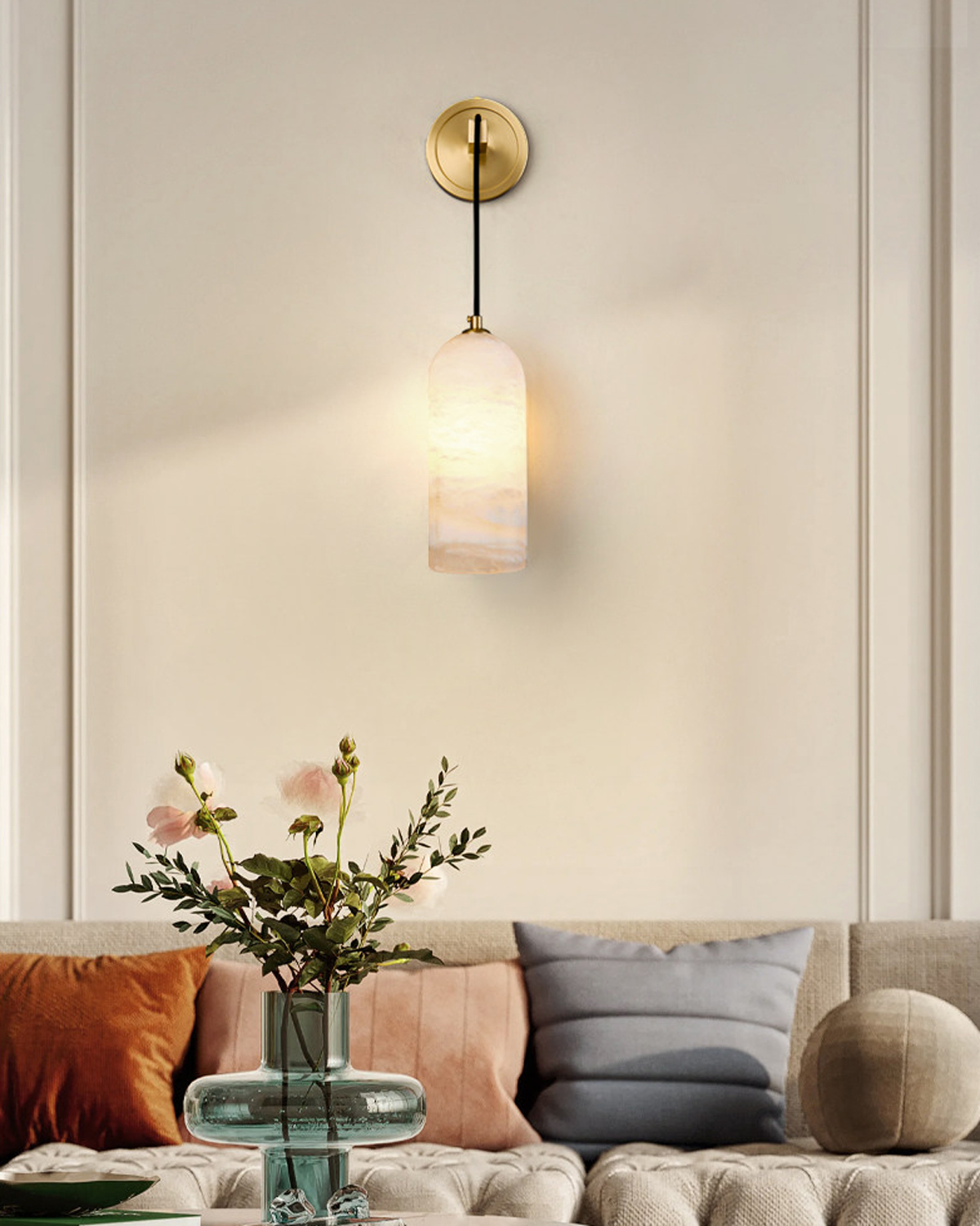 Lucent Alabaster Wall Light