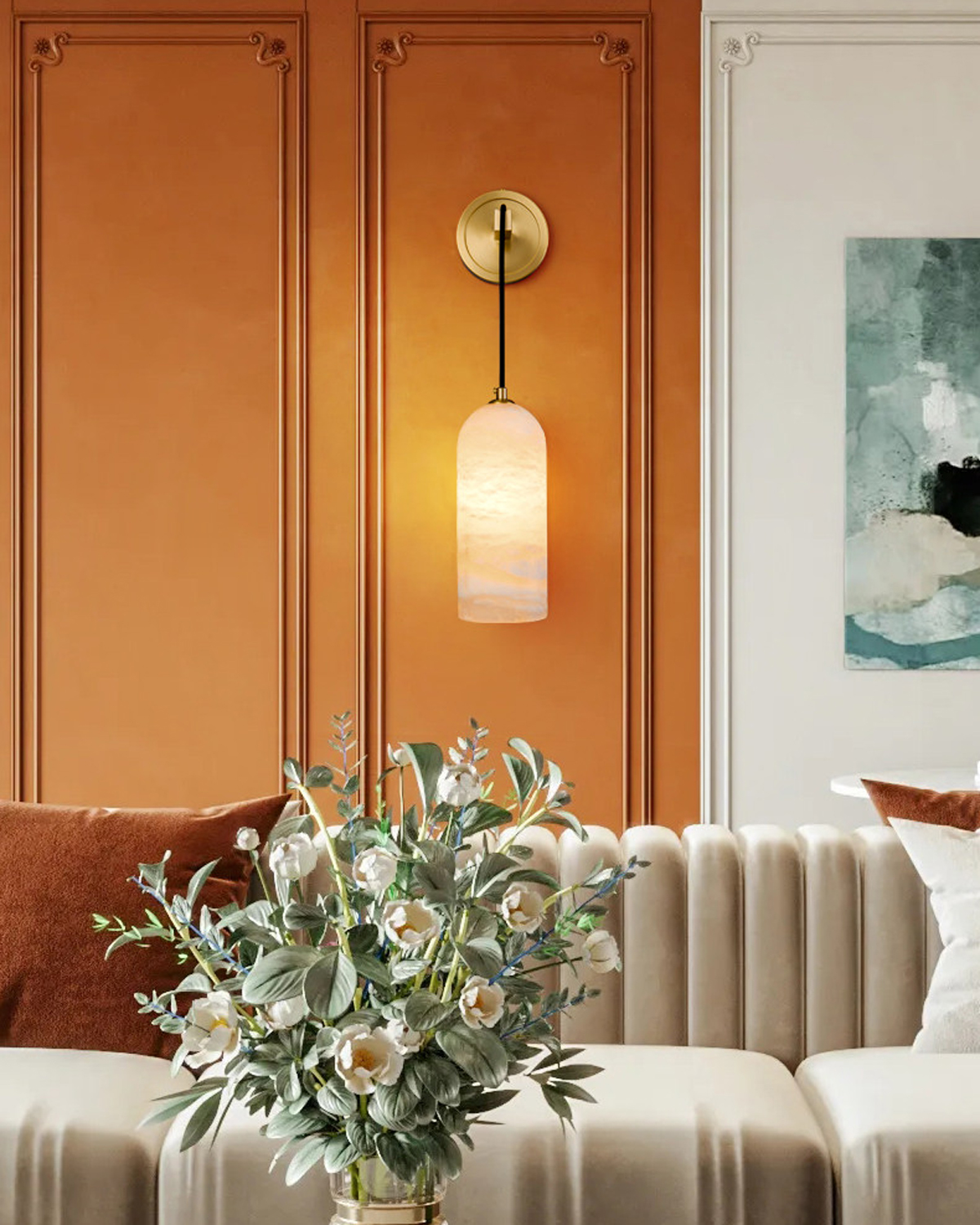 Lucent Alabaster Wall Light