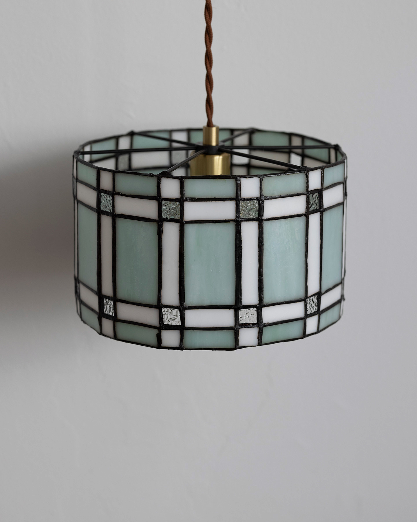 Lumière Grid Glass Pendant Light