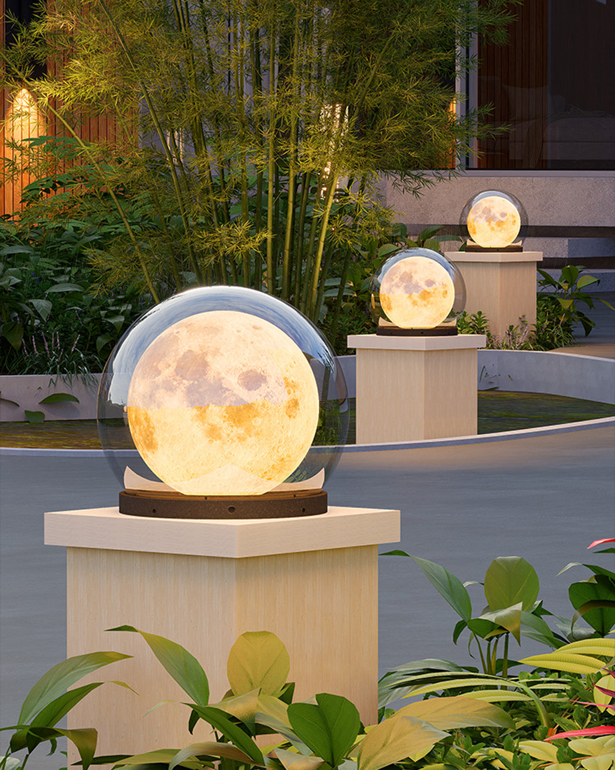 Luna Dome Outdoor Lamp