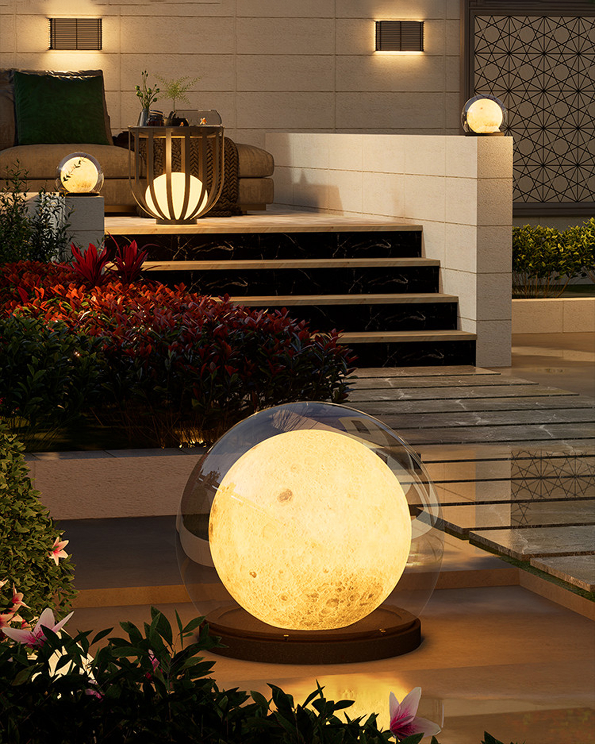 Luna Dome Outdoor Lamp