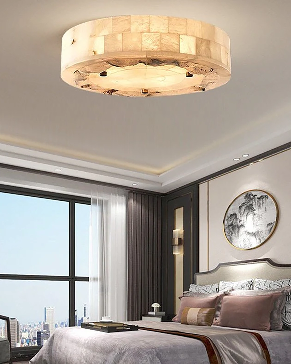 Luriel Alabaster Ceiling Light