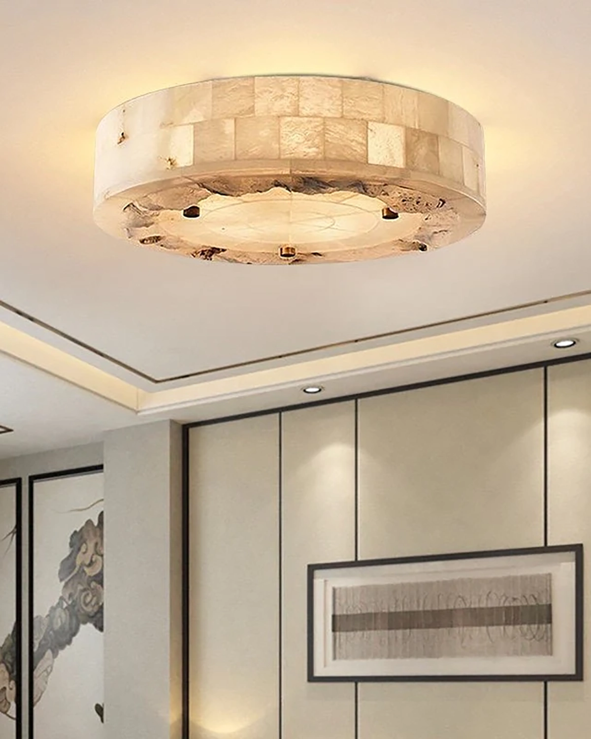 Luriel Alabaster Ceiling Light