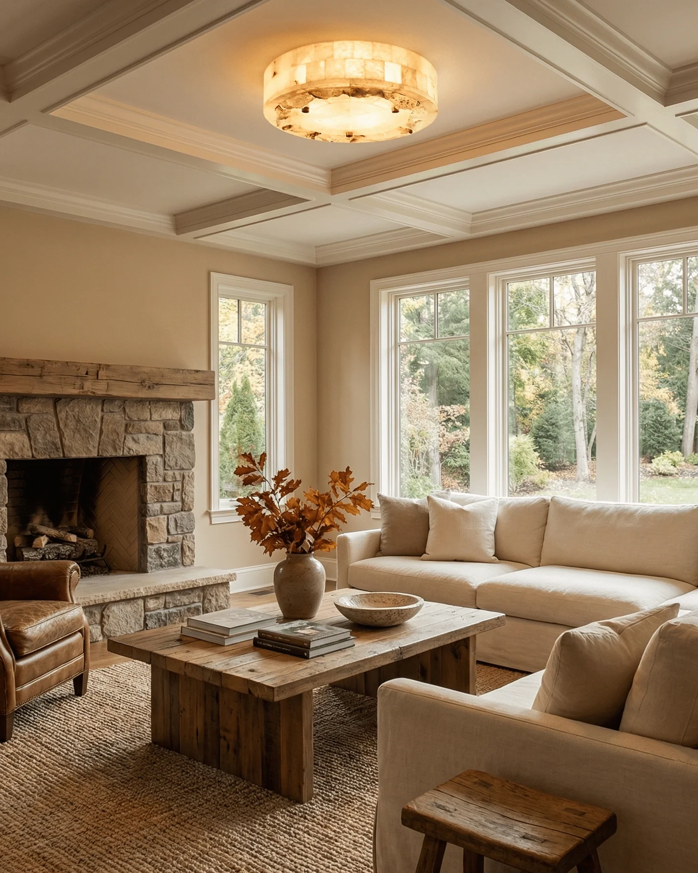 Luriel Alabaster Ceiling Light