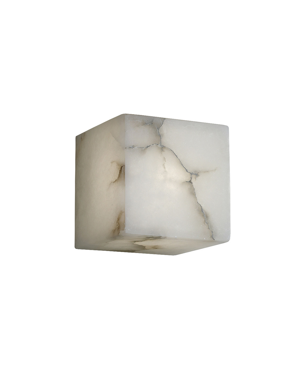 Mica Alabaster Cube Wall Light