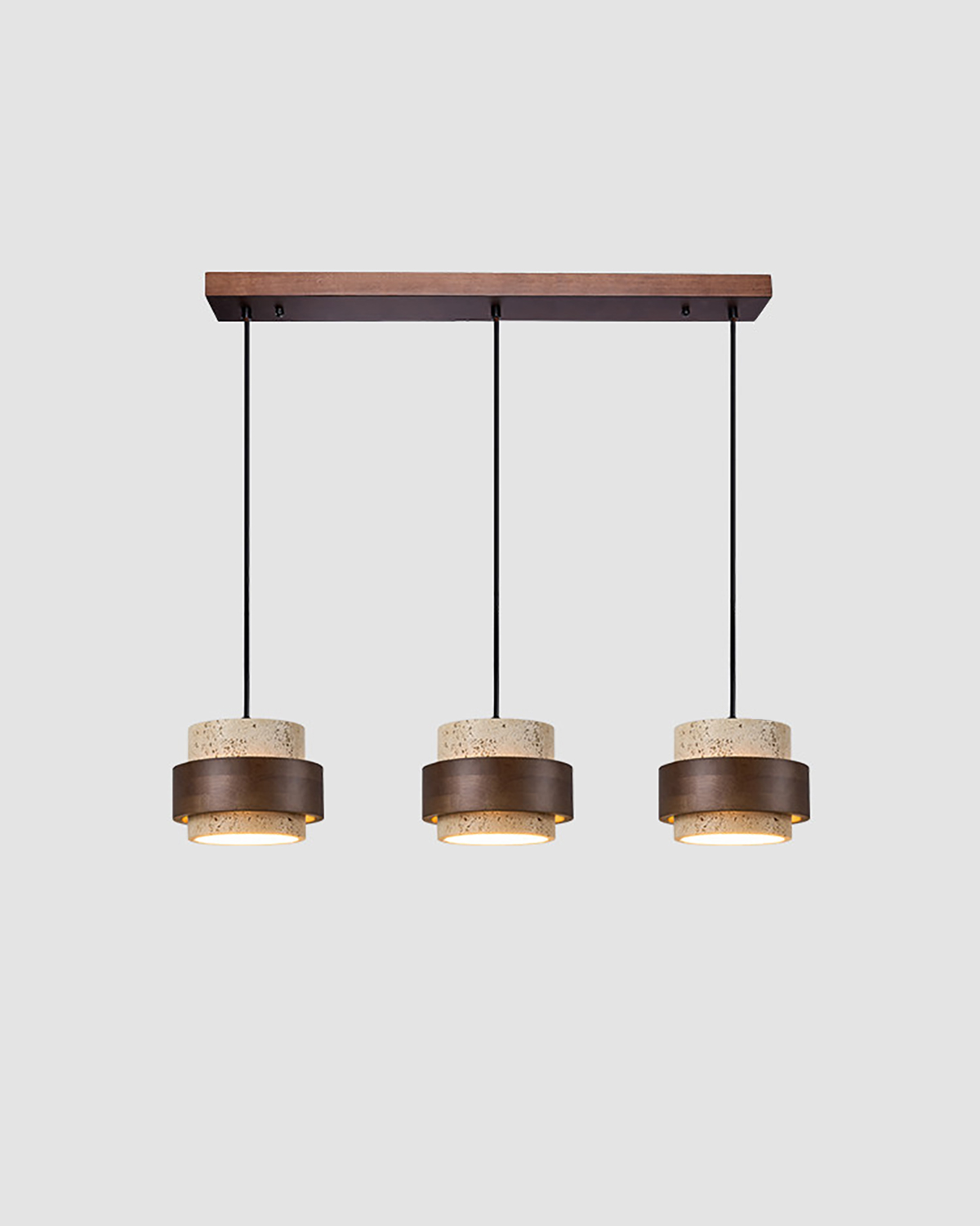 Cairn Orbit Travertine Pendant Light