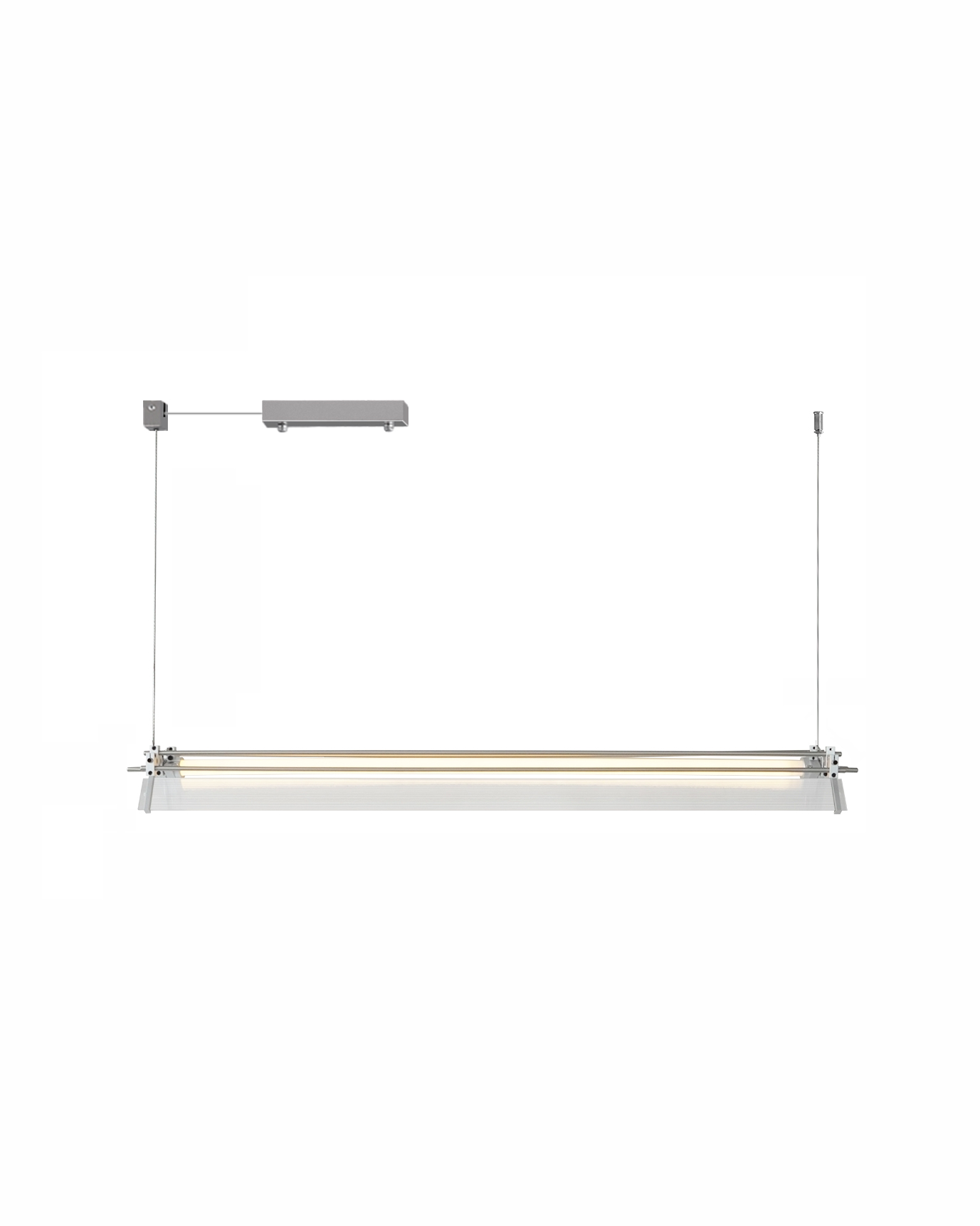 Pivot Rail Glass Linear Pendant