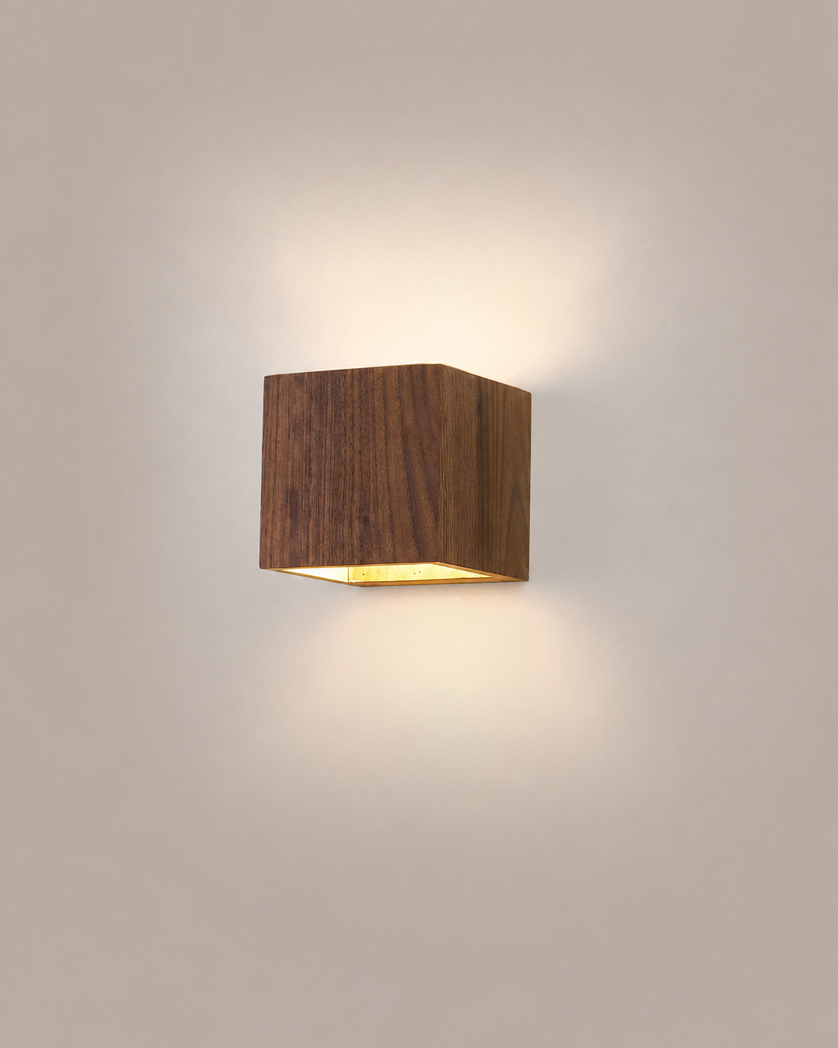 Cove Walnut Wall Sconce