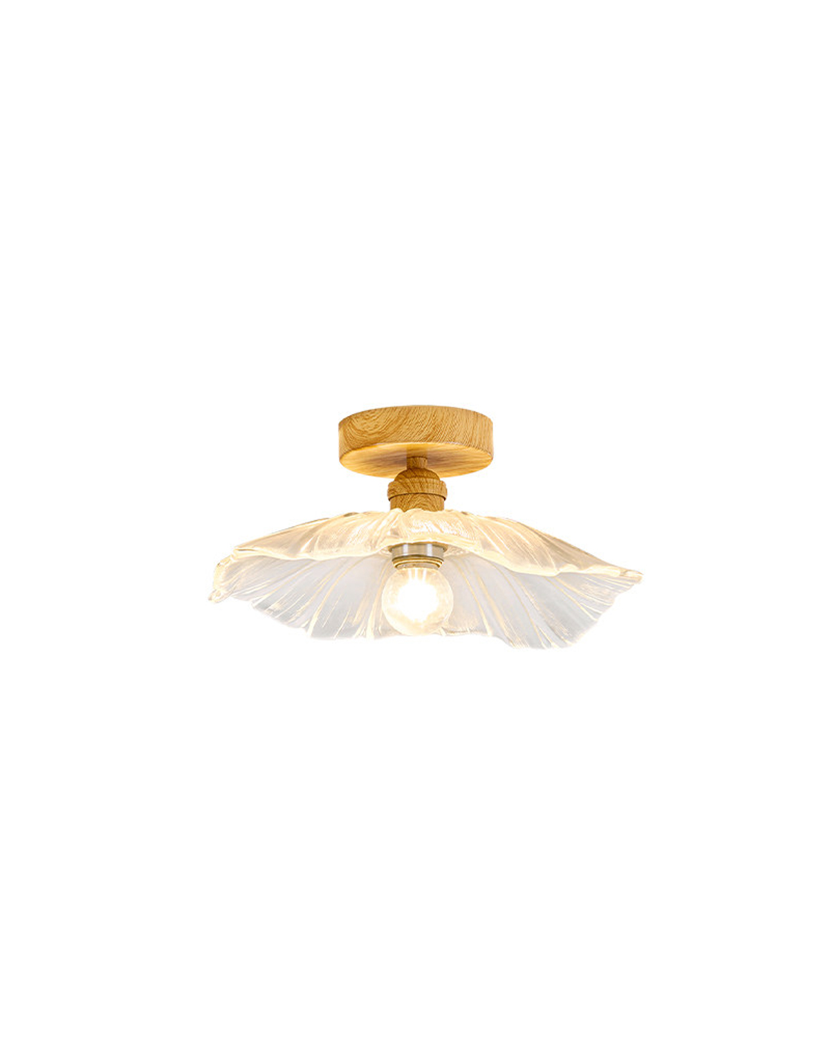 Petal Veil Glass Ceiling Light