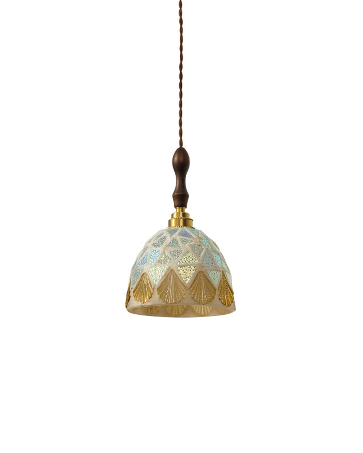 Aurora Seashell Mosaic Pendant Light