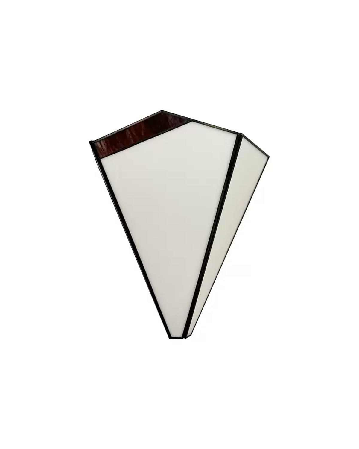 Crimson Fold Tiffany Glass Wall Sconce