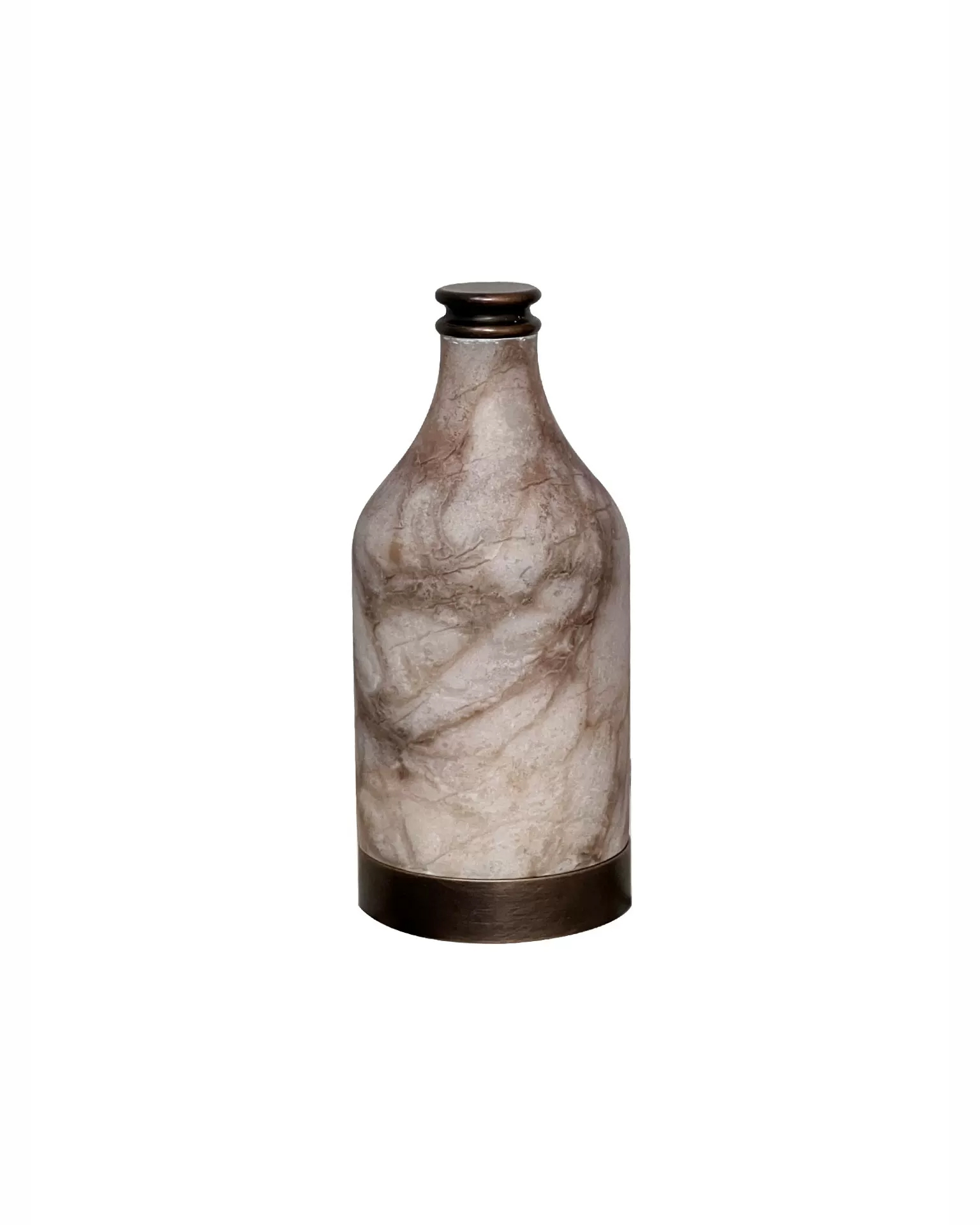 Tipsy Bottle Alabaster Table Lamp