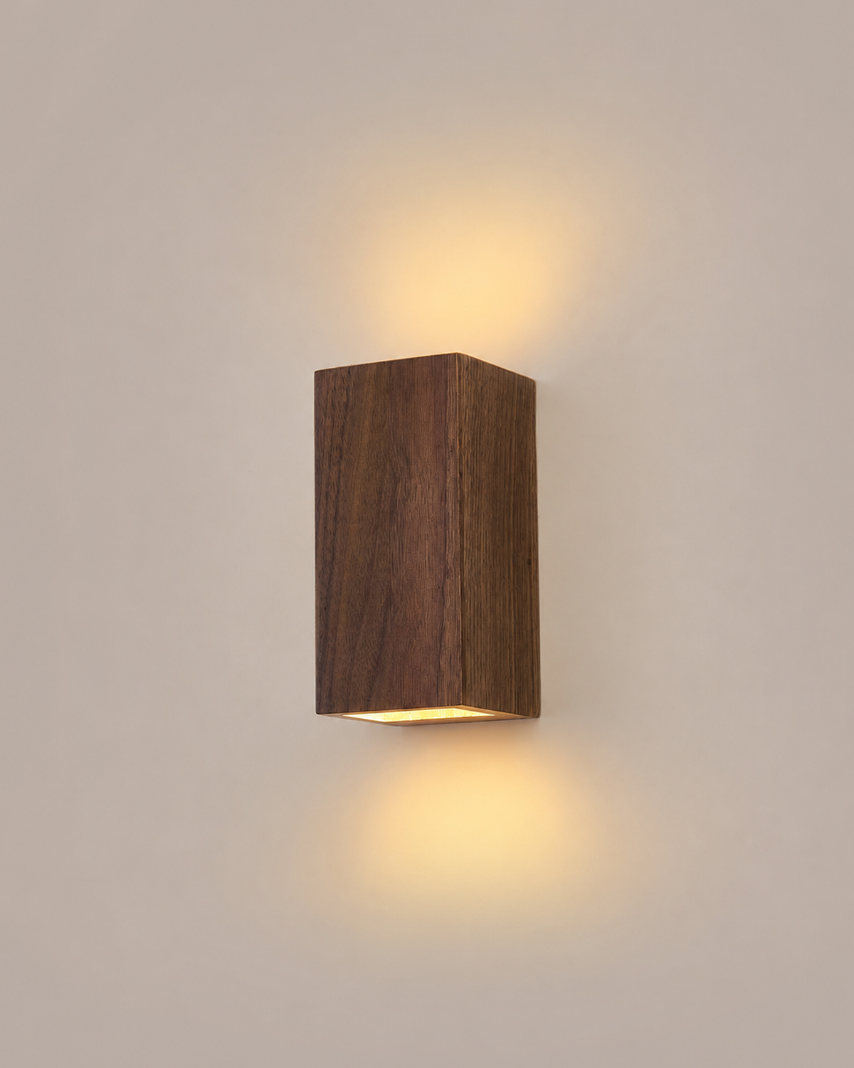 Cove Walnut Wall Sconce