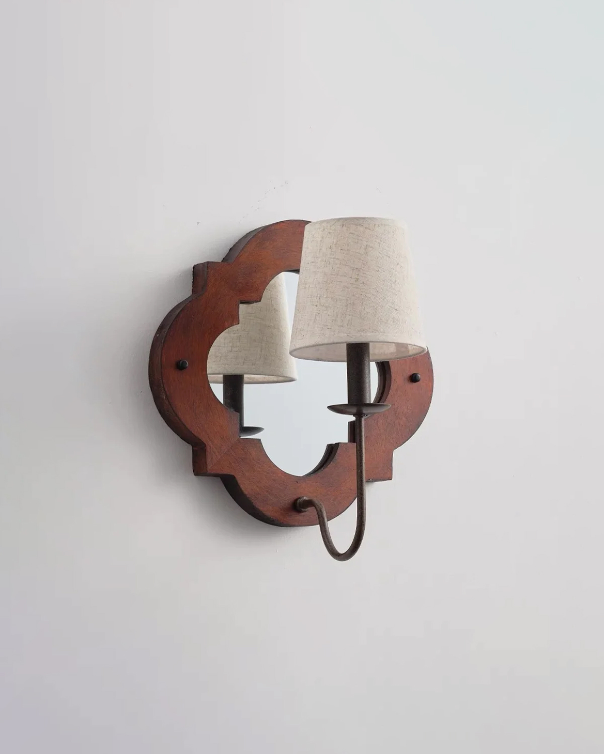 Rosette Mirror Wall Sconce