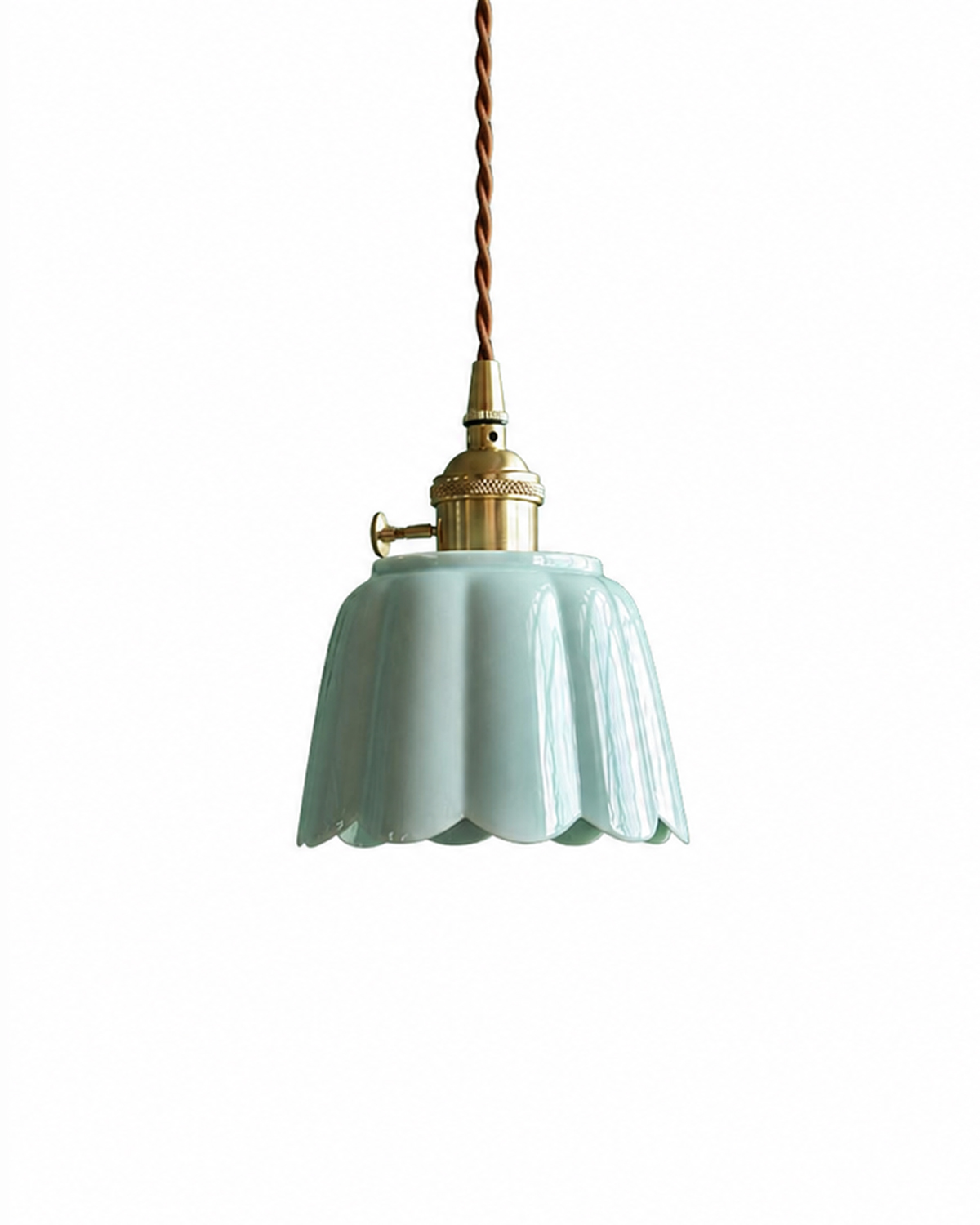 Lotus Bud Ceramic Pendant Light