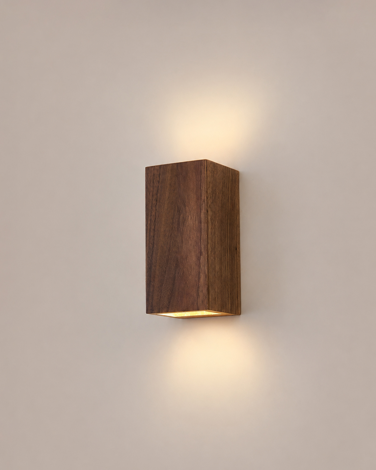 Cove Walnut Wall Sconce