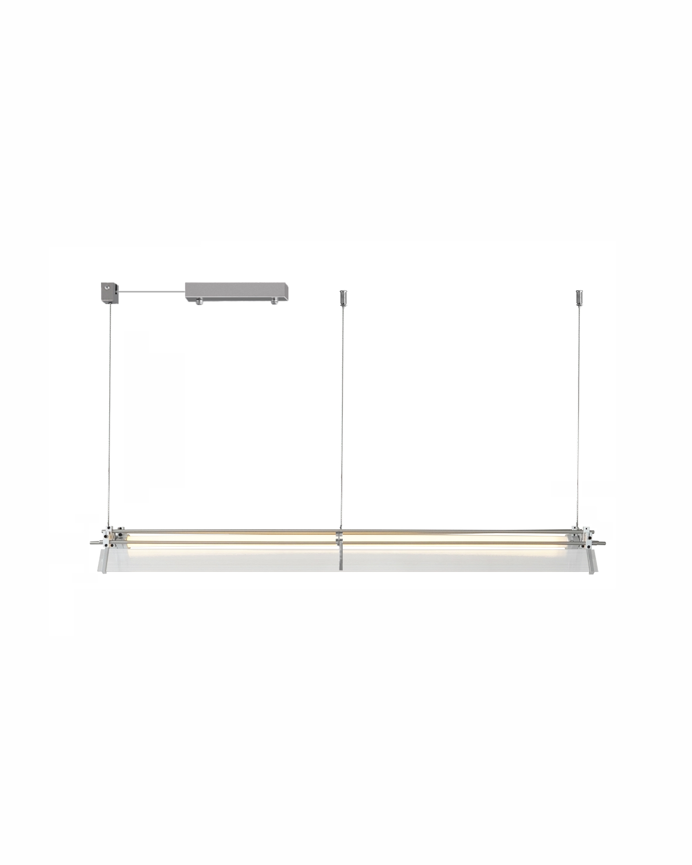 Pivot Rail Glass Linear Pendant