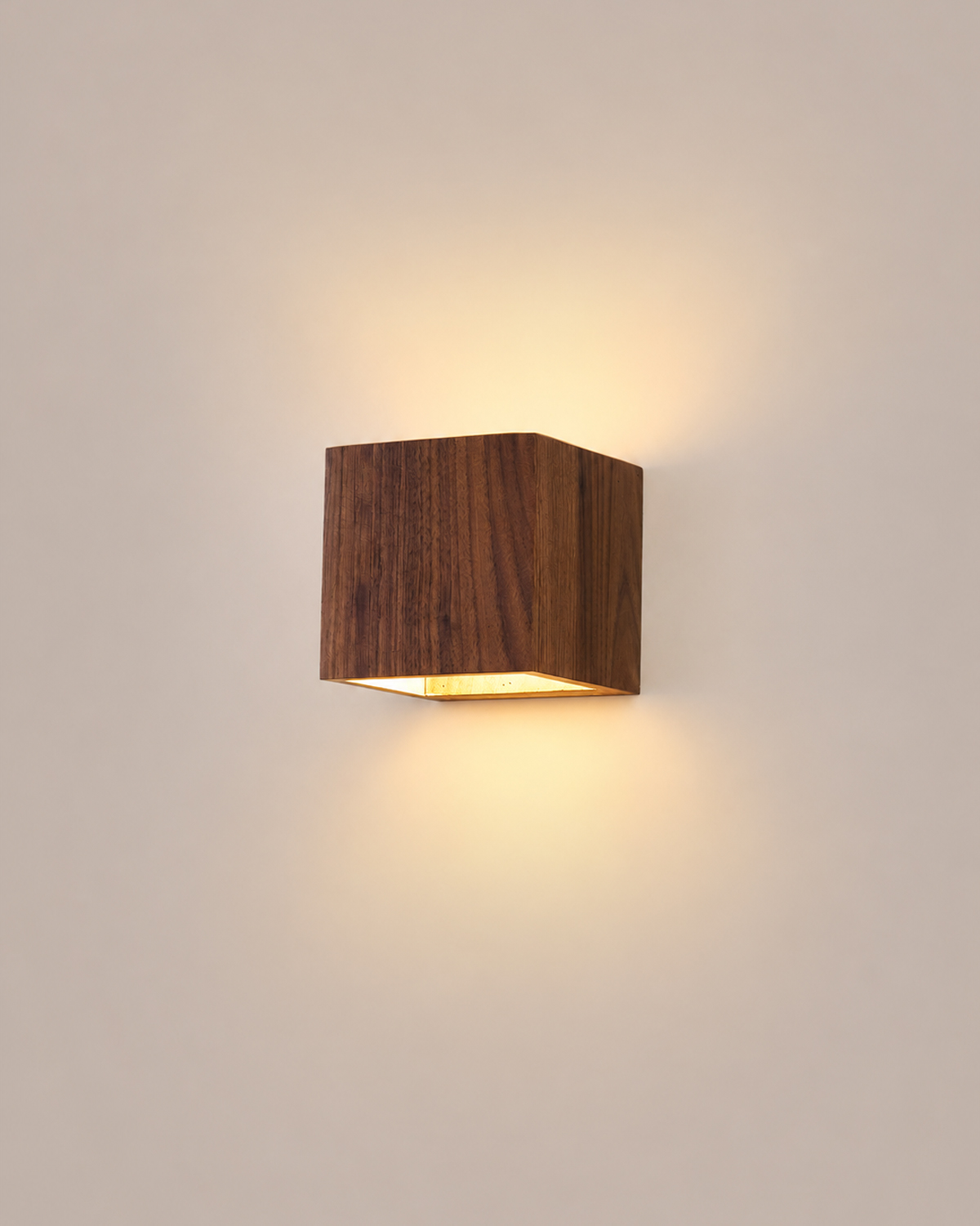 Cove Walnut Wall Sconce