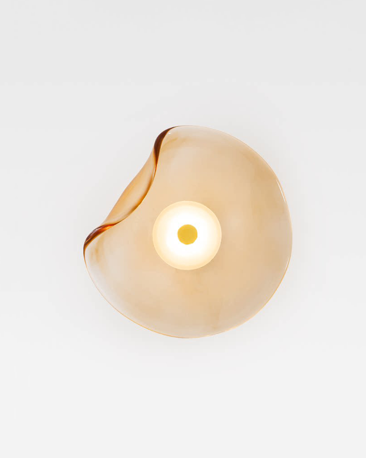 Fluid Petal Glass Wall Light