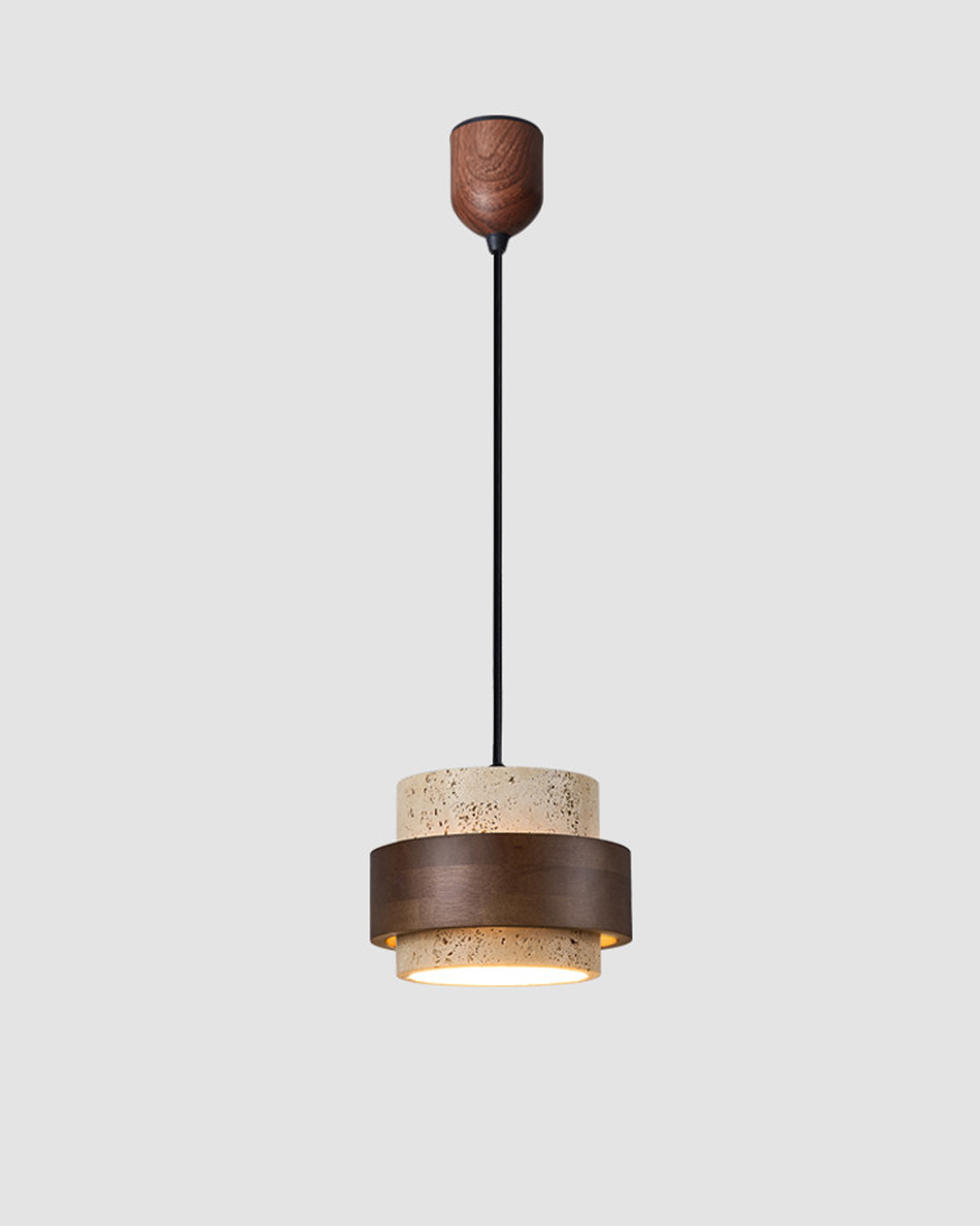 Cairn Orbit Travertine Pendant Light