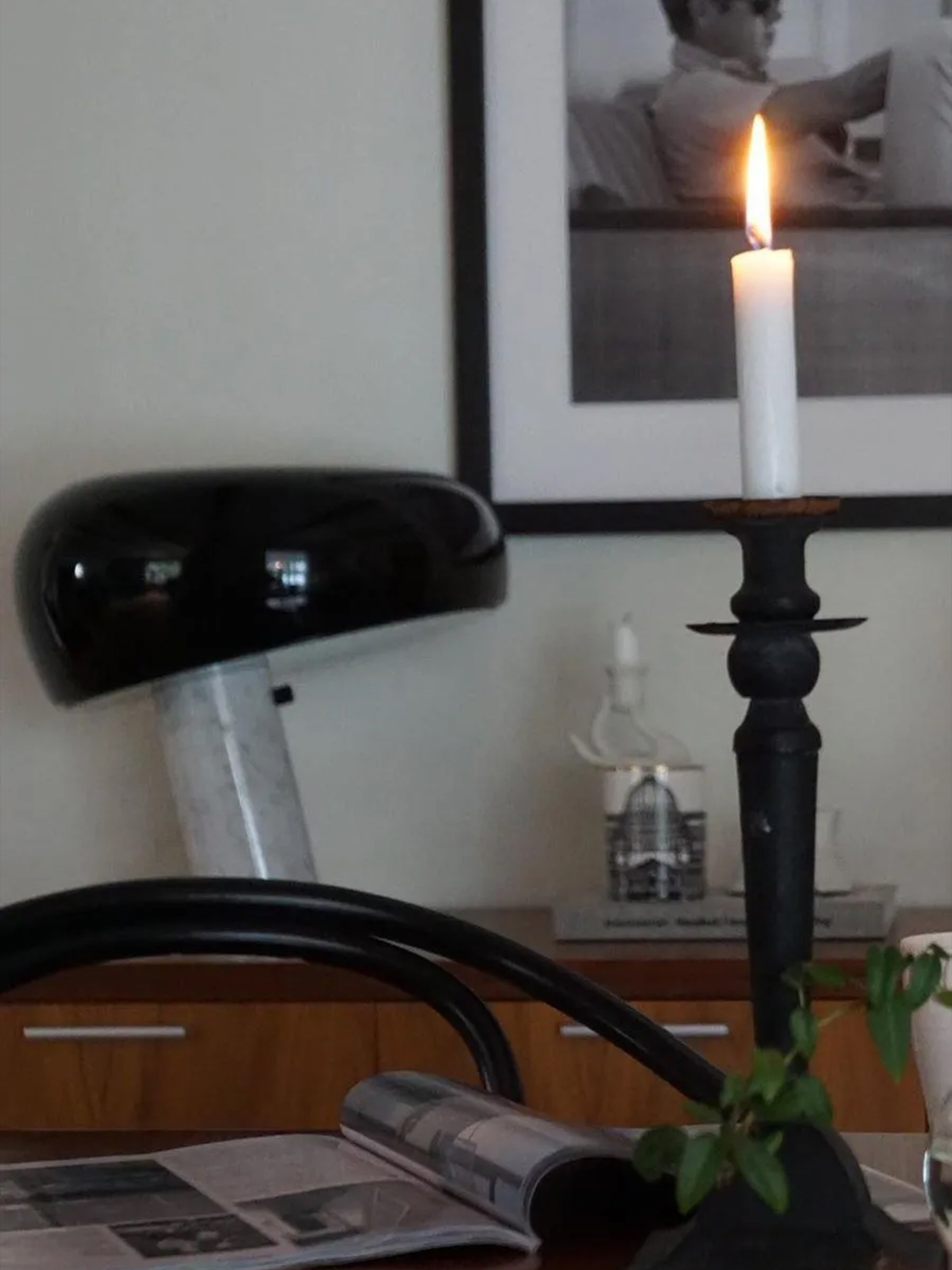 Marble Snoopy Table Lamp