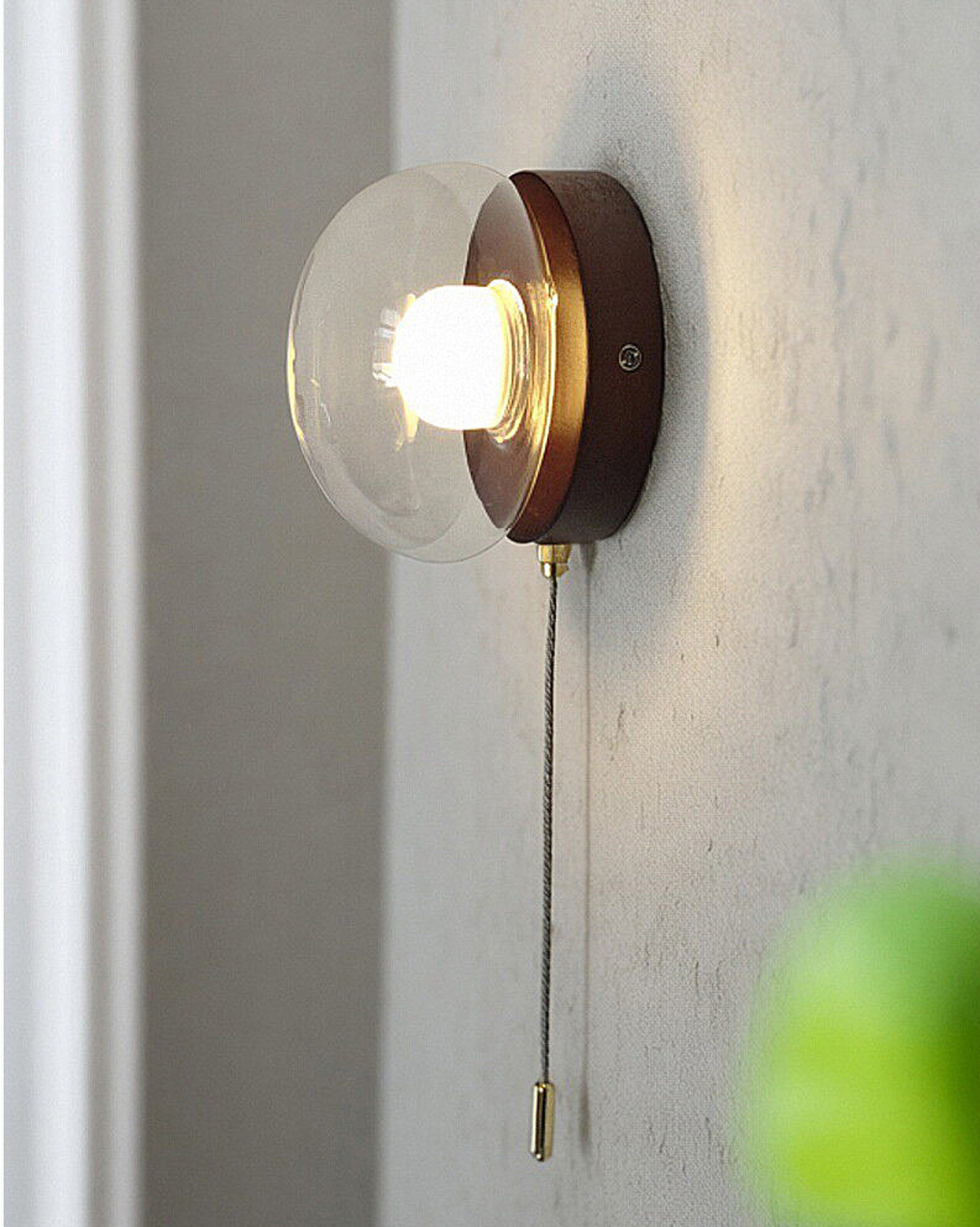 Mellow Orb Glass Wall Sconce