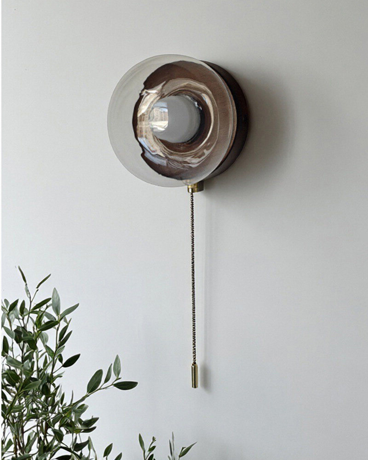 Mellow Orb Glass Wall Sconce