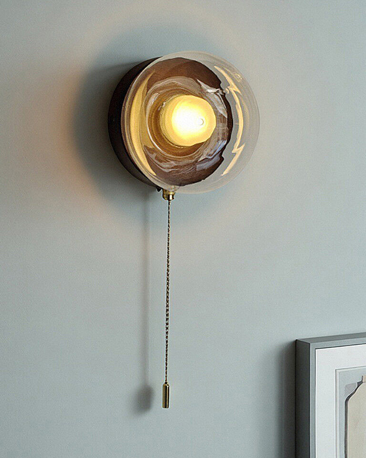 Mellow Orb Glass Wall Sconce