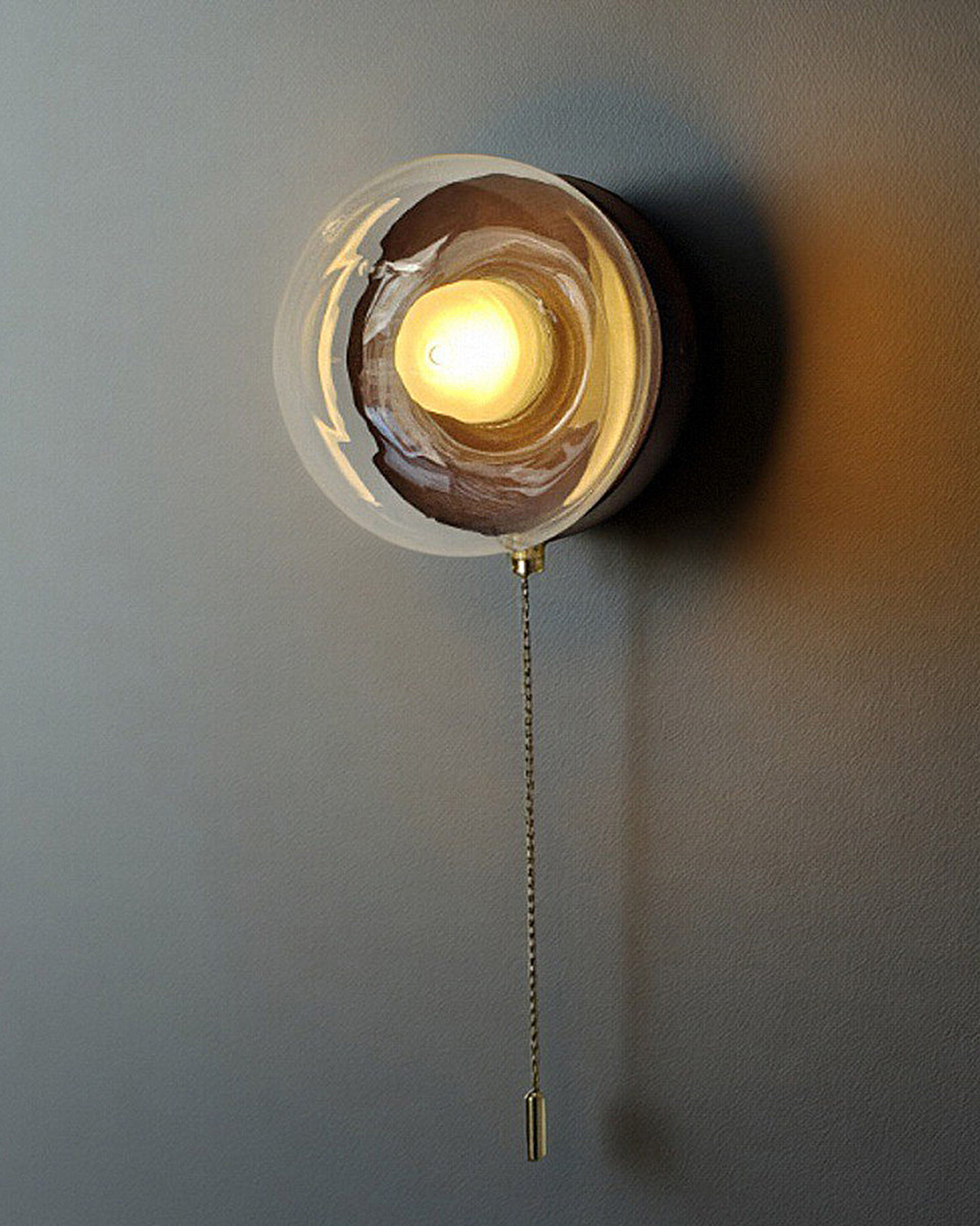 Mellow Orb Glass Wall Sconce