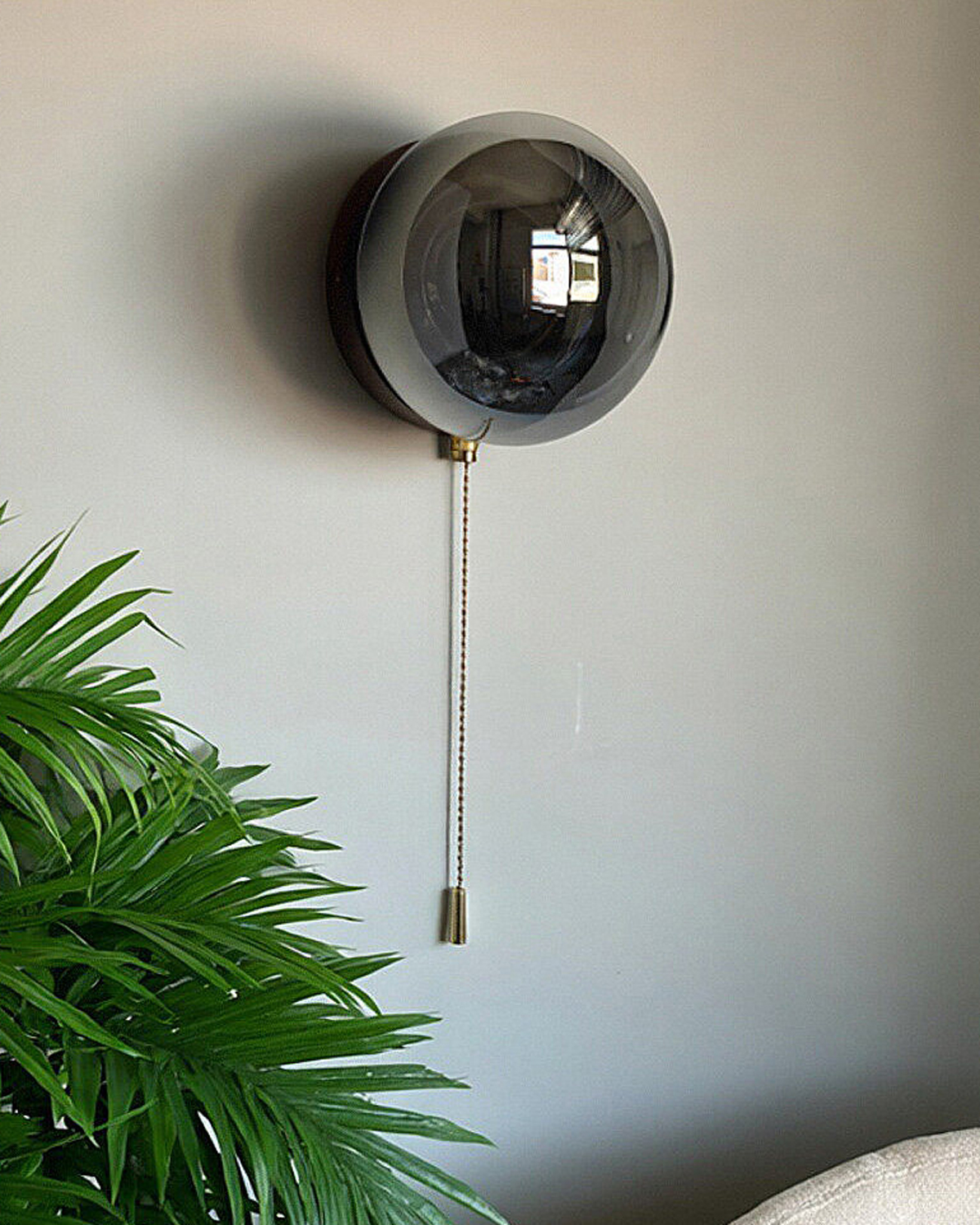 Mellow Orb Glass Wall Sconce