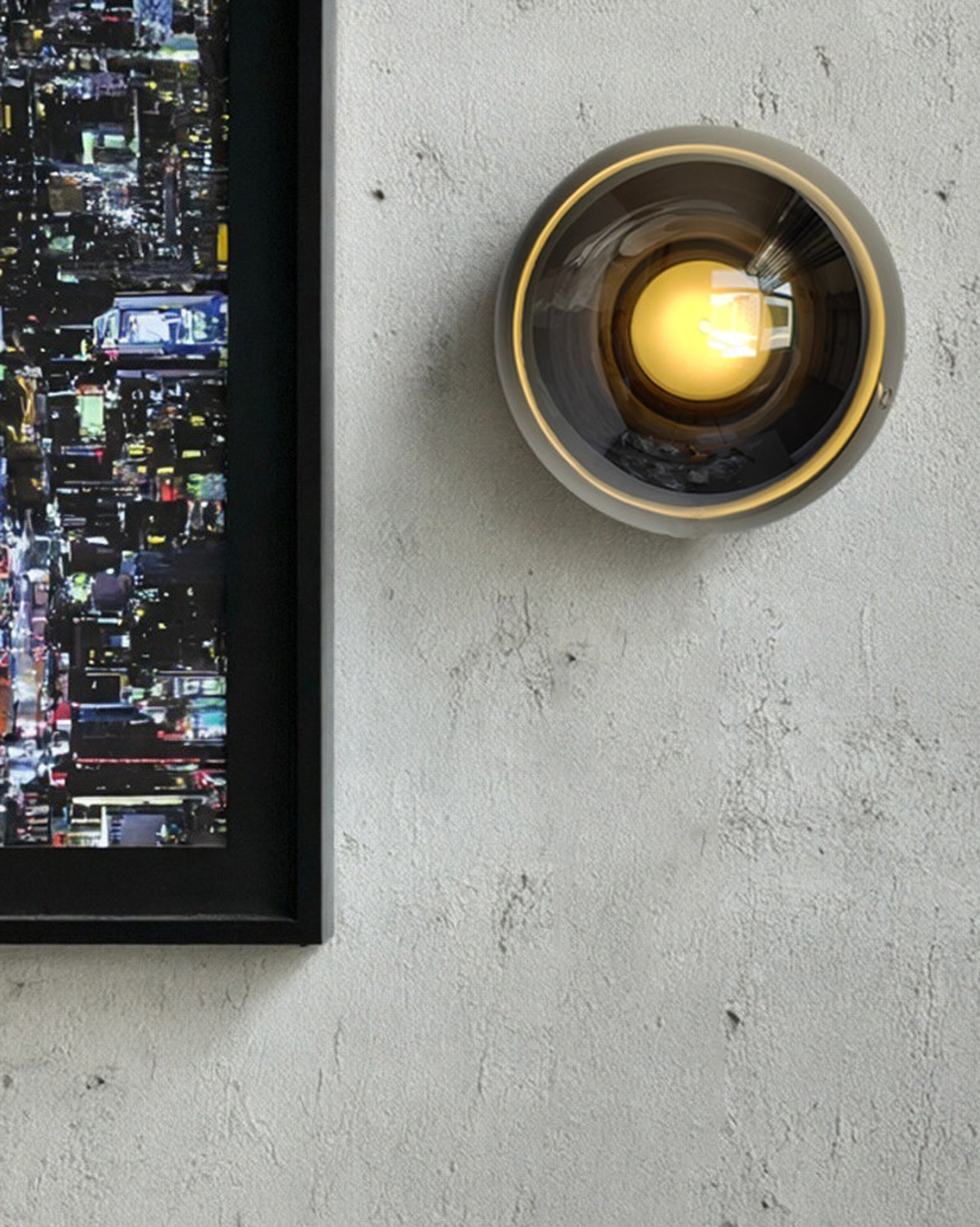 Mellow Orb Glass Wall Sconce