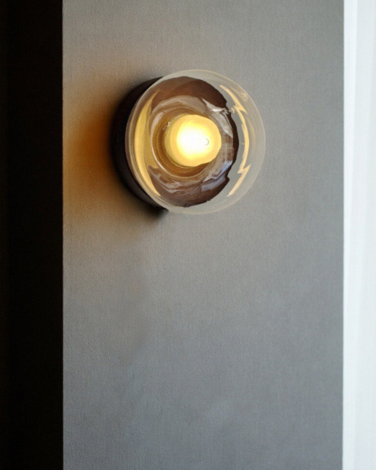 Mellow Orb Glass Wall Sconce
