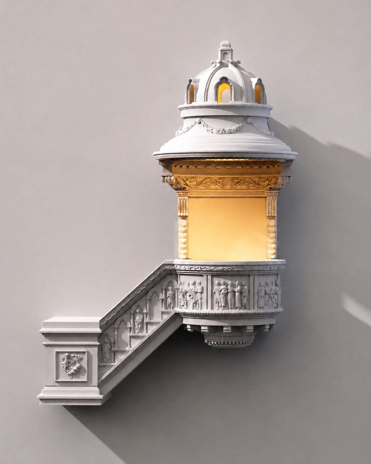 Mirabilia Plaster Wall Sconce
