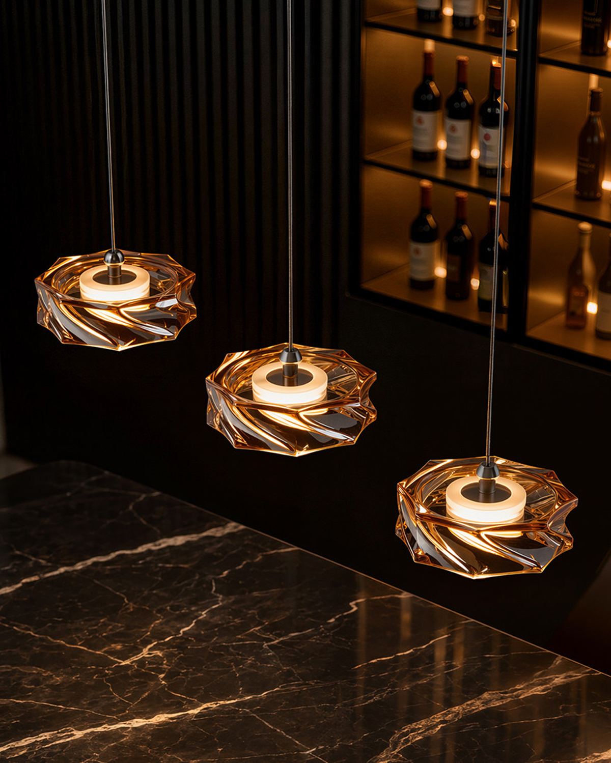 Molten Amber Pendant Light