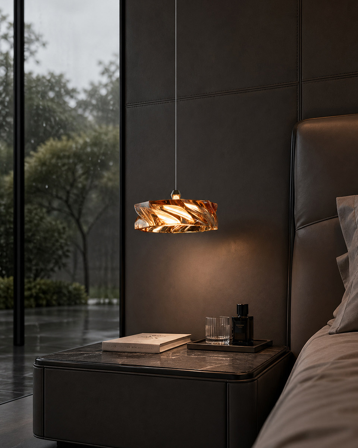 Molten Amber Pendant Light
