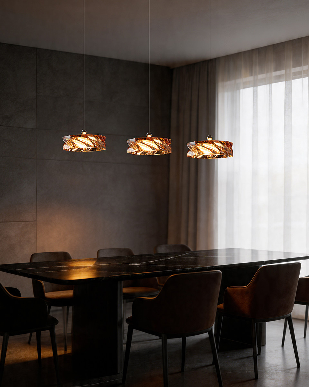 Molten Amber Pendant Light