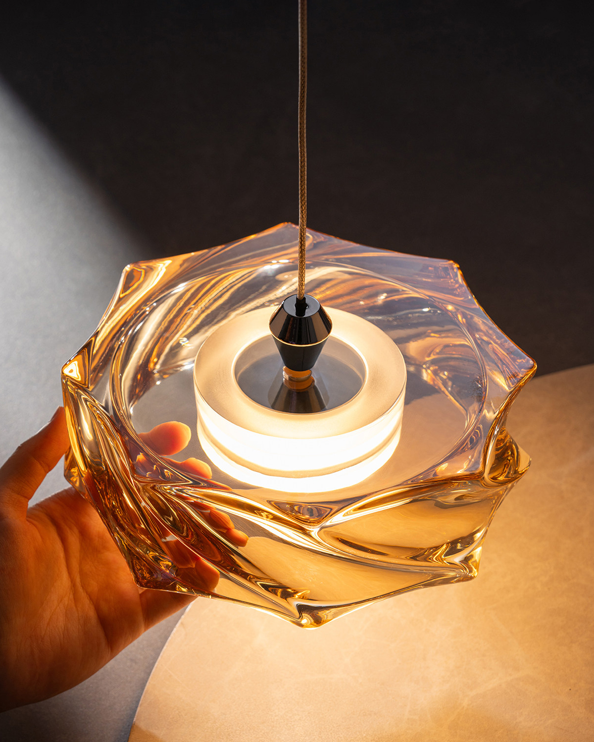 Molten Amber Pendant Light