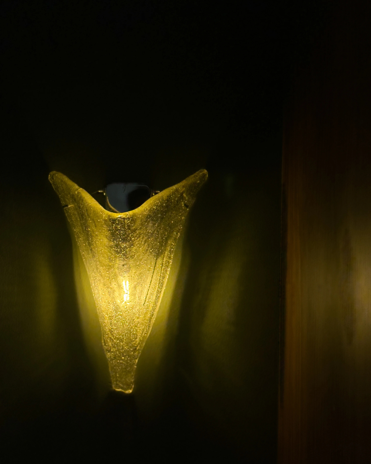 Molten Gold Glass Wall Sconce