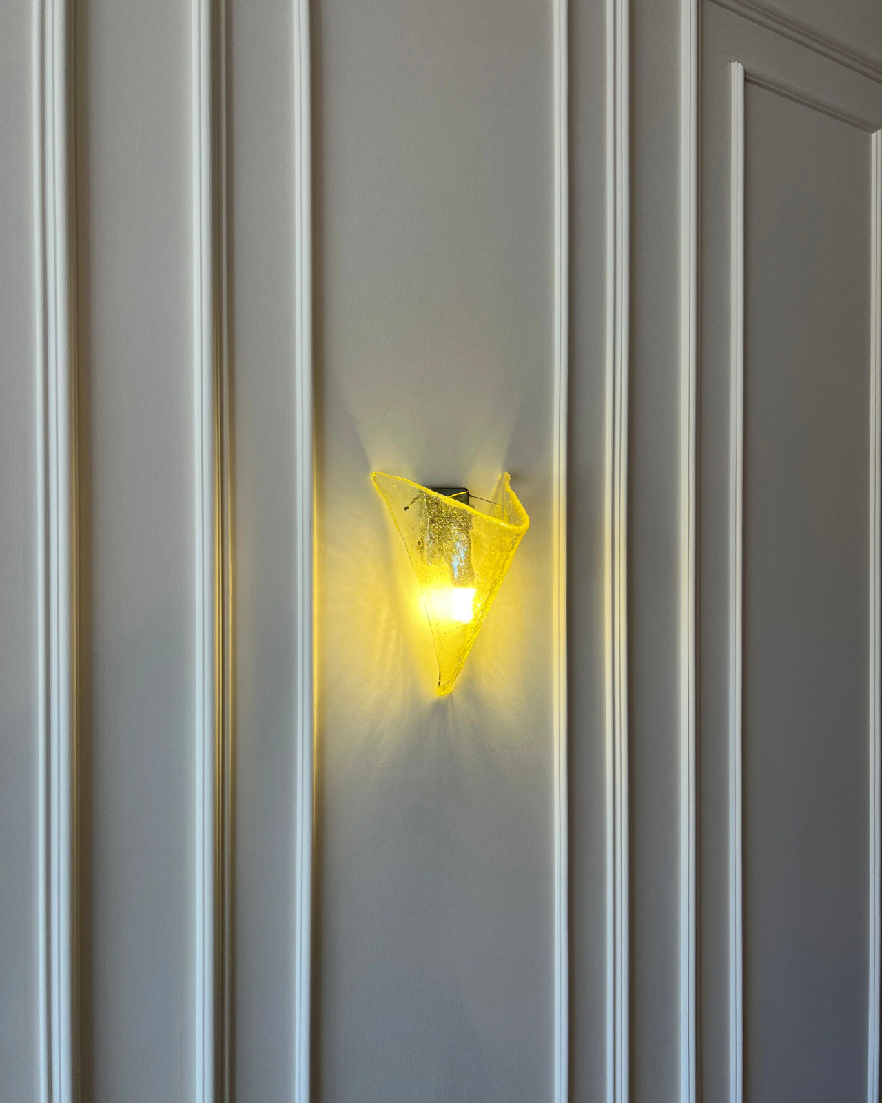 Molten Gold Glass Wall Sconce