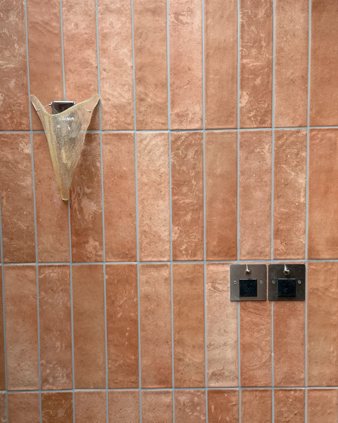 Molten Gold Glass Wall Sconce